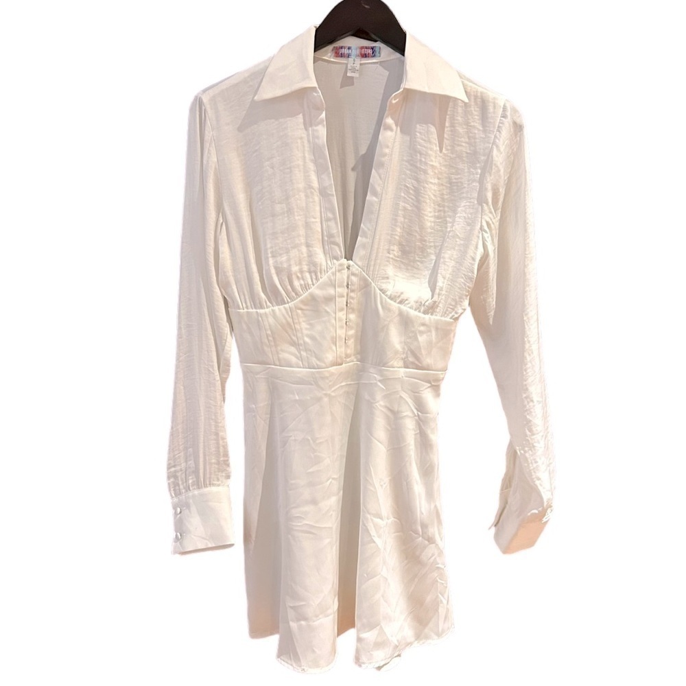 UO Phoebe Long Sleeve Corset Mini Dress - Picture 4 of 16